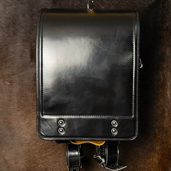 [BUNJANG] 70s~ SONY Cowhide Randoseru Black / 70s~ SONY 카우레더 란도셀 블랙