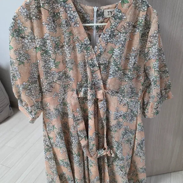 [BUNJANG] Floral Pattern Mini Dress / 여성 원피스 플로럴 패턴