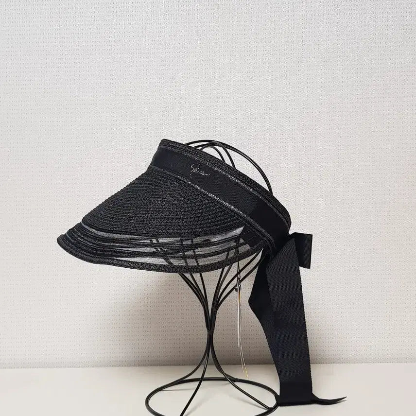 [BUNJANG] Jack Nicklaus Women's Metallic Stripe Golf Visor with Ribbon / 새상품)[잭니클라우스] 여성 메탈릭 스트라이프  골프 모자  리본  바이