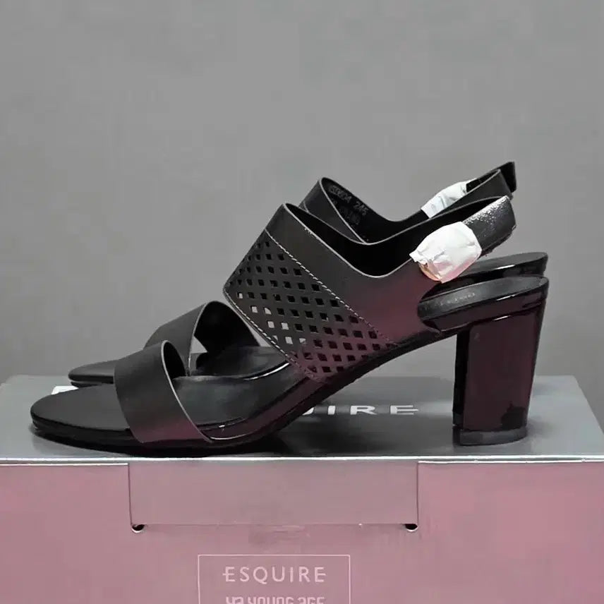 [BUNJANG] Esquiar Leather Platform Sandals Black 245 / 에스콰이아 샌들 245 [새상품]