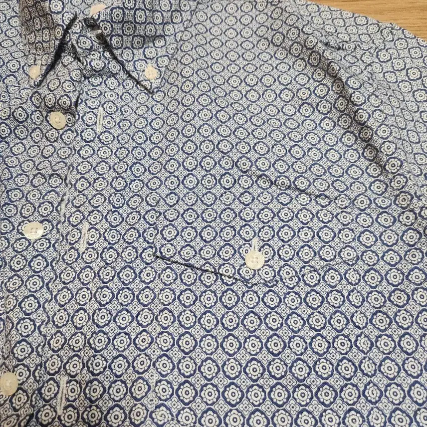 [BUNJANG] Brooks Brothers Blue Pattern Shirt - Size 100 / 새상품 브룩스브라더스 셔츠 블루 패턴 100사이즈