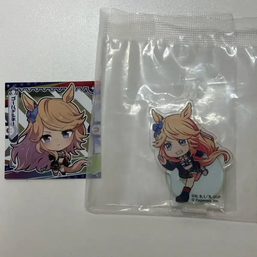 [BUNJANG] Umamusume Pretty Derby Gold Ship Gummy Sticker + Acrylic Set / 우마무스메 말딸 골드시티 구미 스티커+아크릴