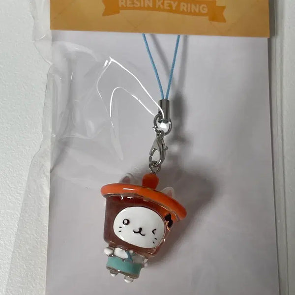 [BUNJANG] Wish Bakery Resin Keychain Bubble Cat / 위시 베이커리 레진 키링 버블냥