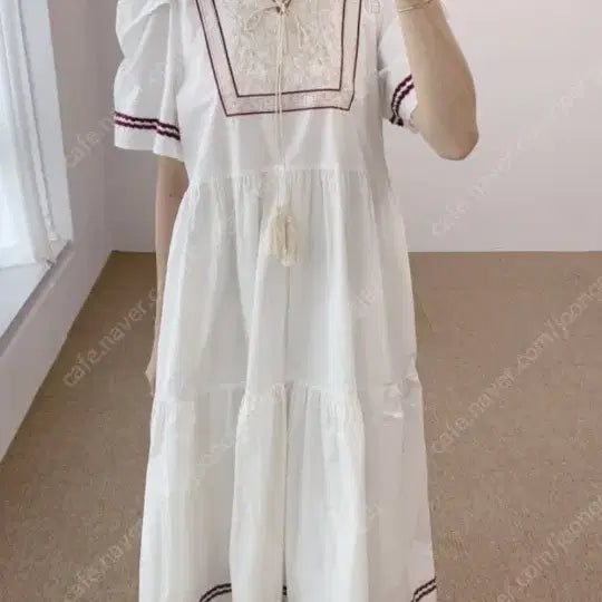 [BUNJANG] JPique Long Dress White / 제이피크 롱원피스 여성원피스 흰원피스 바이씨니 스타일