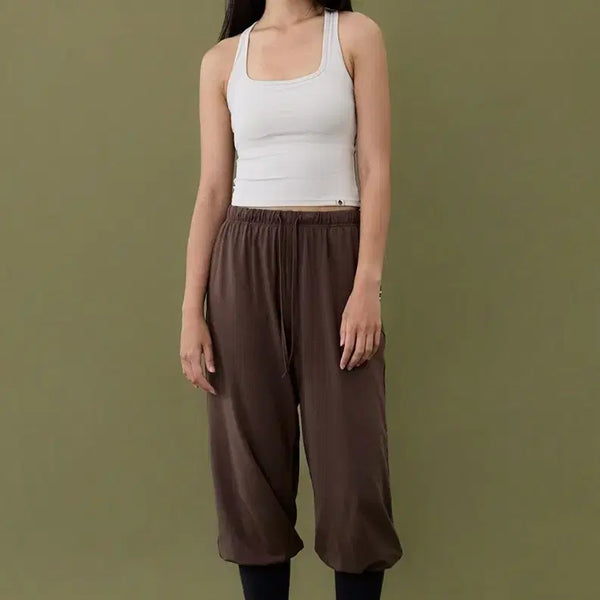 [BUNJANG] Storyoga Layered Leg Warmer Pants Brown / 스토리요가 레이어드 레그 워머 팬츠 판매합니다!