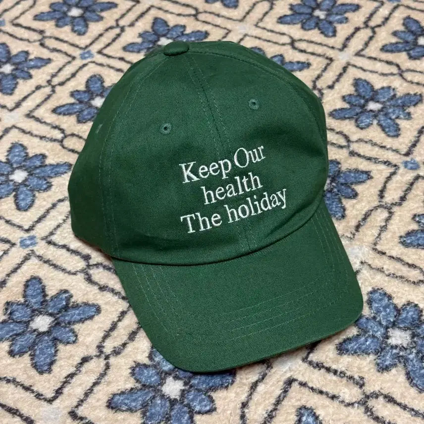 [BUNJANG] Milo Archive Han Hyo Joo Green Embroidered Cap / 밀로 아카이브 한효주 모자 미착용 새상품