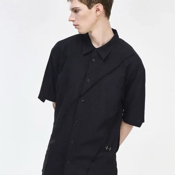 [BUNJANG] Songzio x Heliot Emil 26ss Descent Half Shirt Size 46 / 송지오x엘리엇 에밀 26ss 디센트 하프셔츠 46