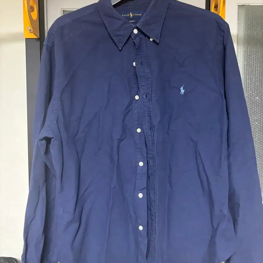 [BUNJANG] Polo Ralph Lauren Navy Slim Fit Shirt XL / 폴로 셔츠 네이비 슬림핏 XL