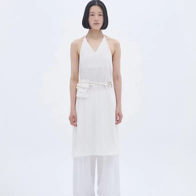 [BUNJANG] Vanessa 2-Way Wrap Dress Ivory / 니하운-바네사 2way 랩 드레스 (아이보리)