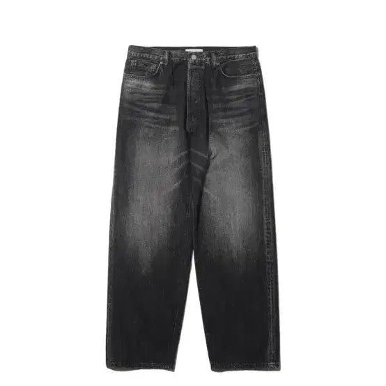 [BUNJANG] Ourselves Wide Tapered Washed Denim Jeans / [2]아워셀브스 와이드 테이퍼드 워시드 데님 블랙 흑청 ourselves