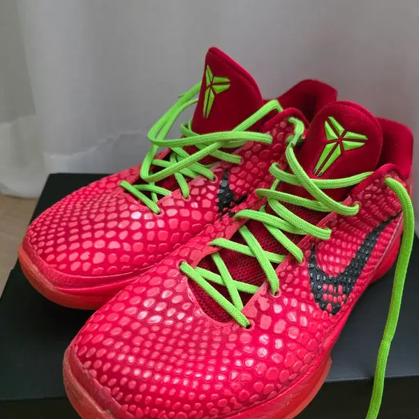 [BUNJANG] Nike Kobe 6 Protro 'Reverse Grinch' Basketball Shoes / 1개월반 신은 코비6 레드 프로트로 리버스