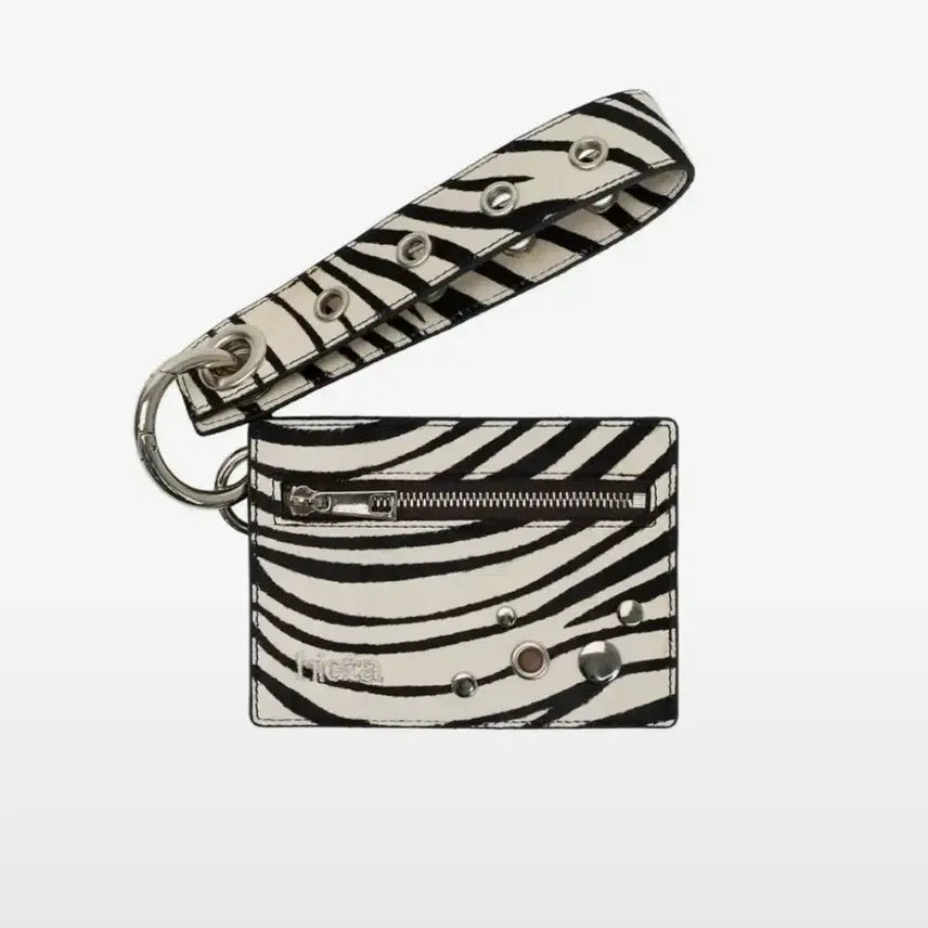 [BUNJANG] Hieta Zoey Zebra Print Wallet Keyring / 히에타 Zoey Wallet Keyring 월렛 키링 카드지갑 지브라