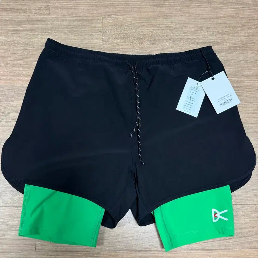 [BUNJANG] District Vision Two-in-One Running Shorts Black / [L] 디스트릭트비전 투인원 러닝 쇼츠
