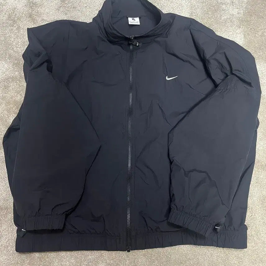 [BUNJANG] Nike NRG Solo Swoosh Woven Track Jacket Black / 나이키 NRG 솔로 스우시 우븐 트랙 자켓 블랙
