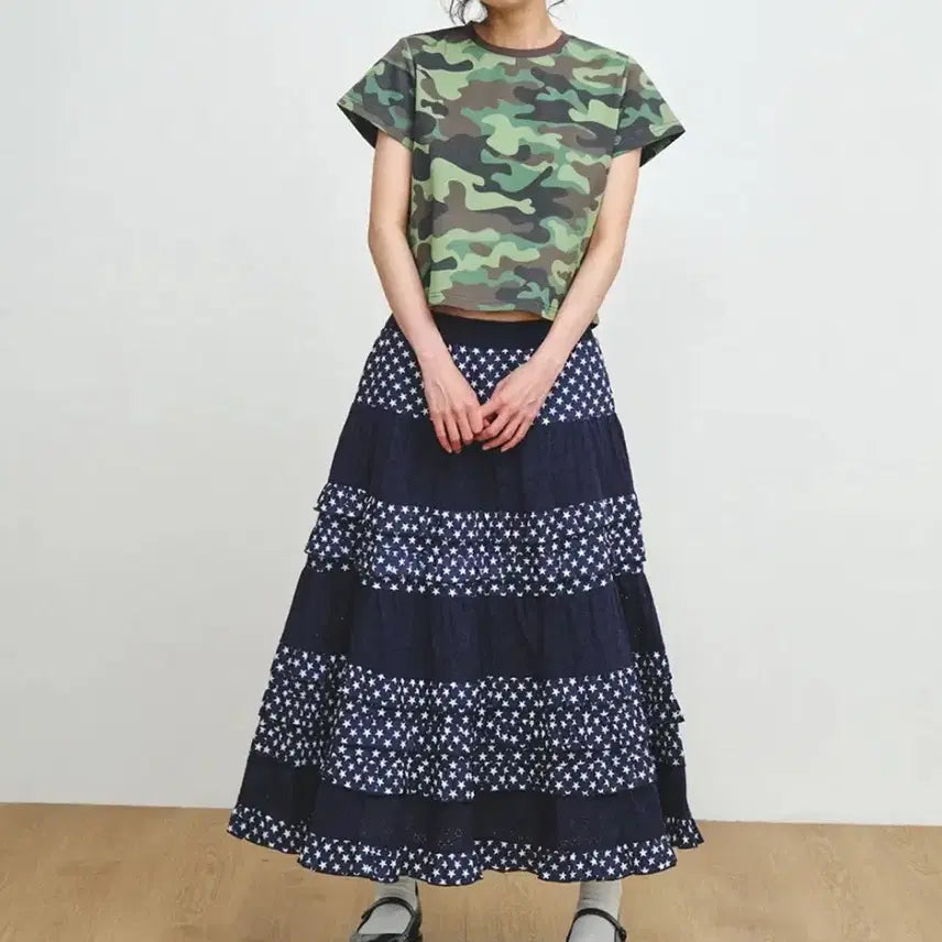 [BUNJANG] Please Project Eyelet Frill Skirt / 플리즈프로젝트스커트 EYELET FRILL SKIRT