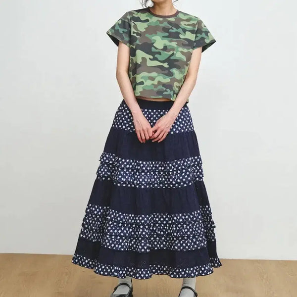 [BUNJANG] Please Project Eyelet Frill Skirt / 플리즈프로젝트스커트 EYELET FRILL SKIRT