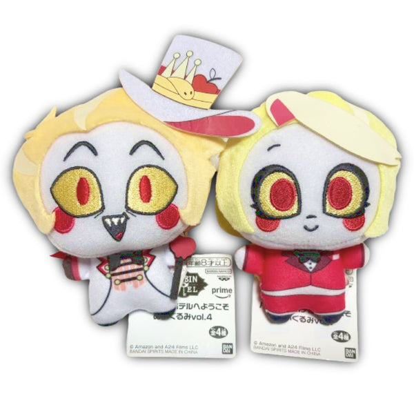 [BUNJANG] Hazbin Hotel Lucifer & Charlie Chibi Plush Set / 해즈빈 호텔 치비구루미 루시퍼&찰리 인형 세트