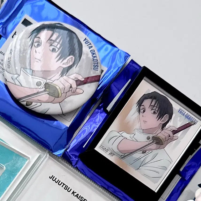 [BUNJANG] Jujutsu Kaisen Baseyard Big Exchange Event Yuta Can Badge & Mirror Magnet Bundle / 주술회전 베이스야드 대교류전 유타 캔뱃지, 미러마그넷 일괄
