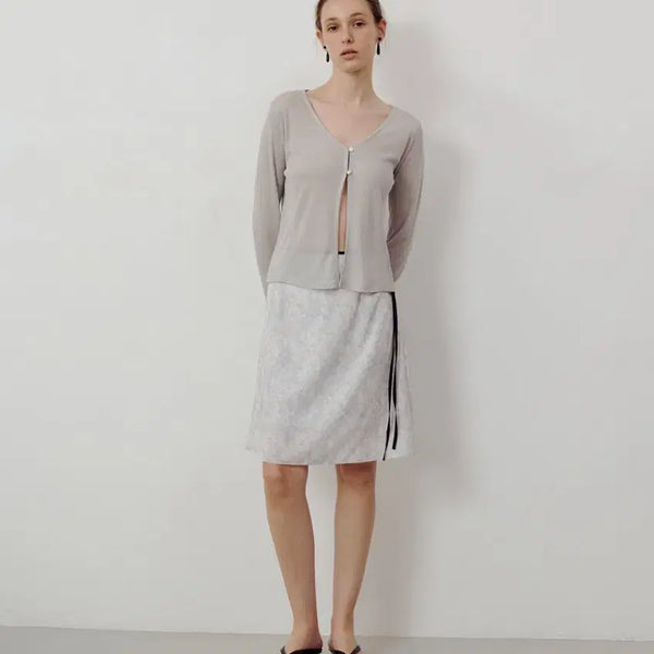 [BUNJANG] Ovmoire Swan String Midi Skirt / 오브모아르-swan string midi sk