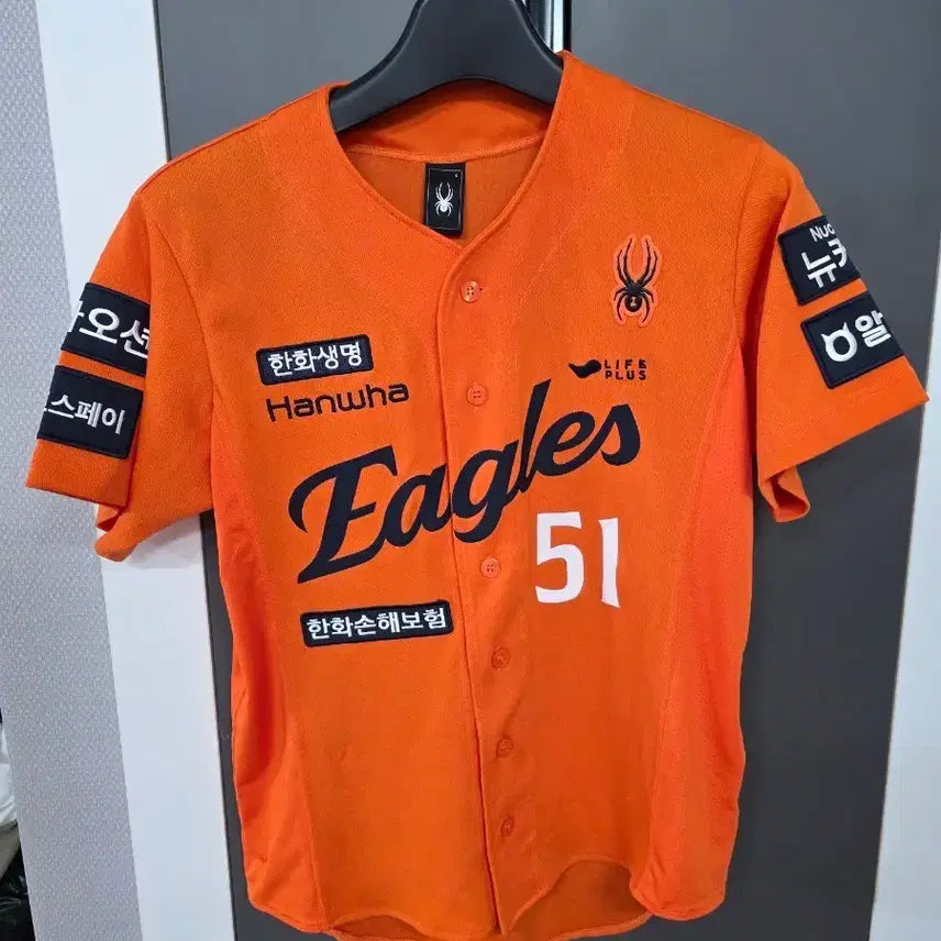 [BUNJANG] Spider Hanwha Eagles Authentic Home Uniform Moon Hyun-bin Marked Size S / 스파이더 한화이글스 유니폼 어센틱 홈 문현빈 마킹 S사이즈