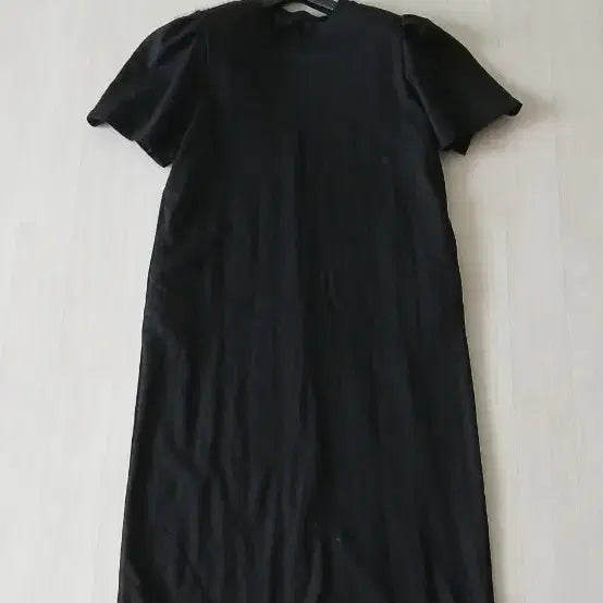[BUNJANG] Puff Sleeve Long Cotton Dress / 퍼프 면원피스