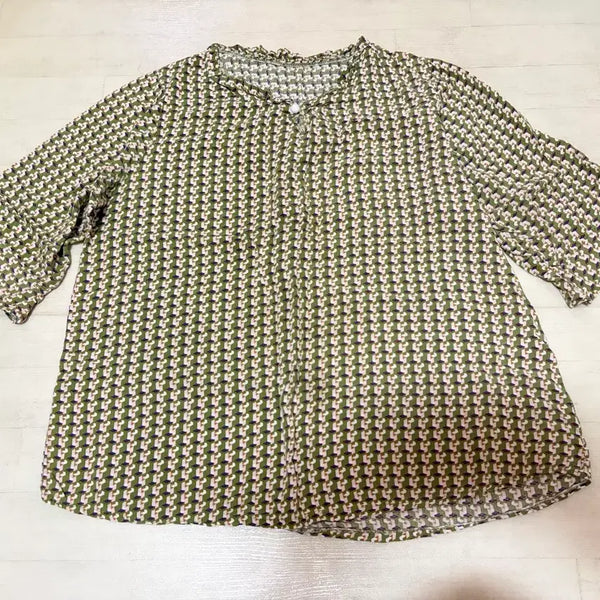 [BUNJANG] Patterned Blouse / 패턴 블라우스