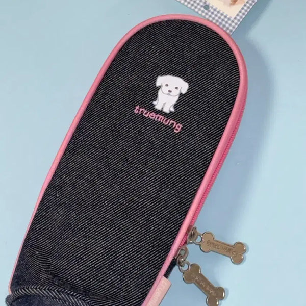 [BUNJANG] Mr. K (MRK) Truemong Denim Pencil Case Pouch / 고전문구 미스터케이 엠알케이 트루멍 데님 필통 파우치