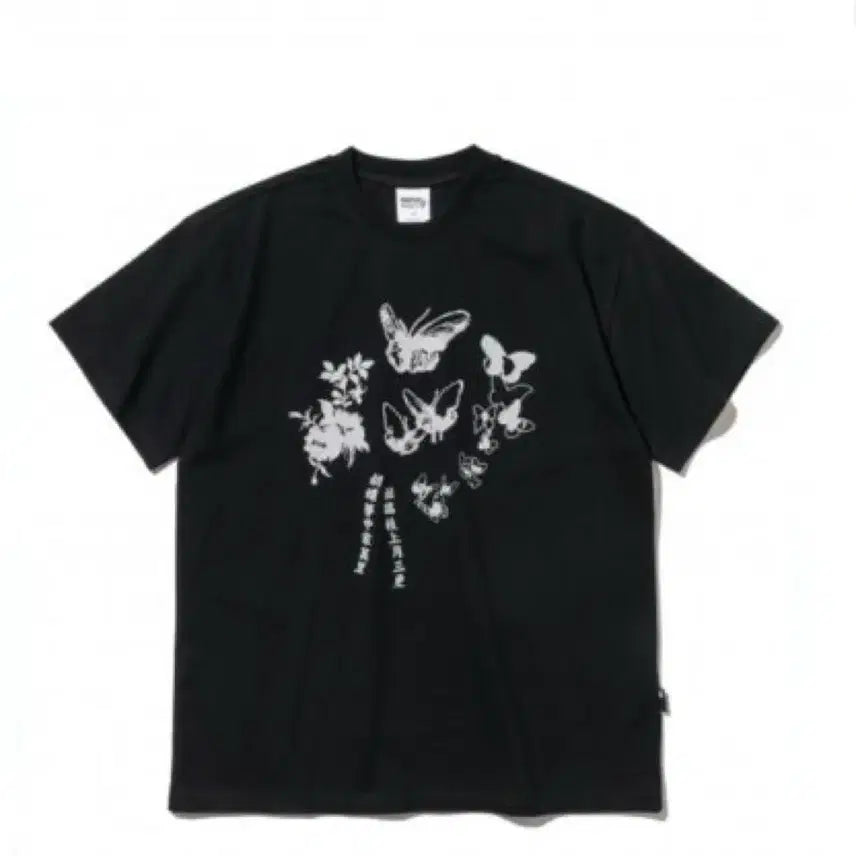 [BUNJANG] Passel Butterfly Dream Short Sleeve T-Shirt Black L / 패슬 호접몽 반팔 블랙 L