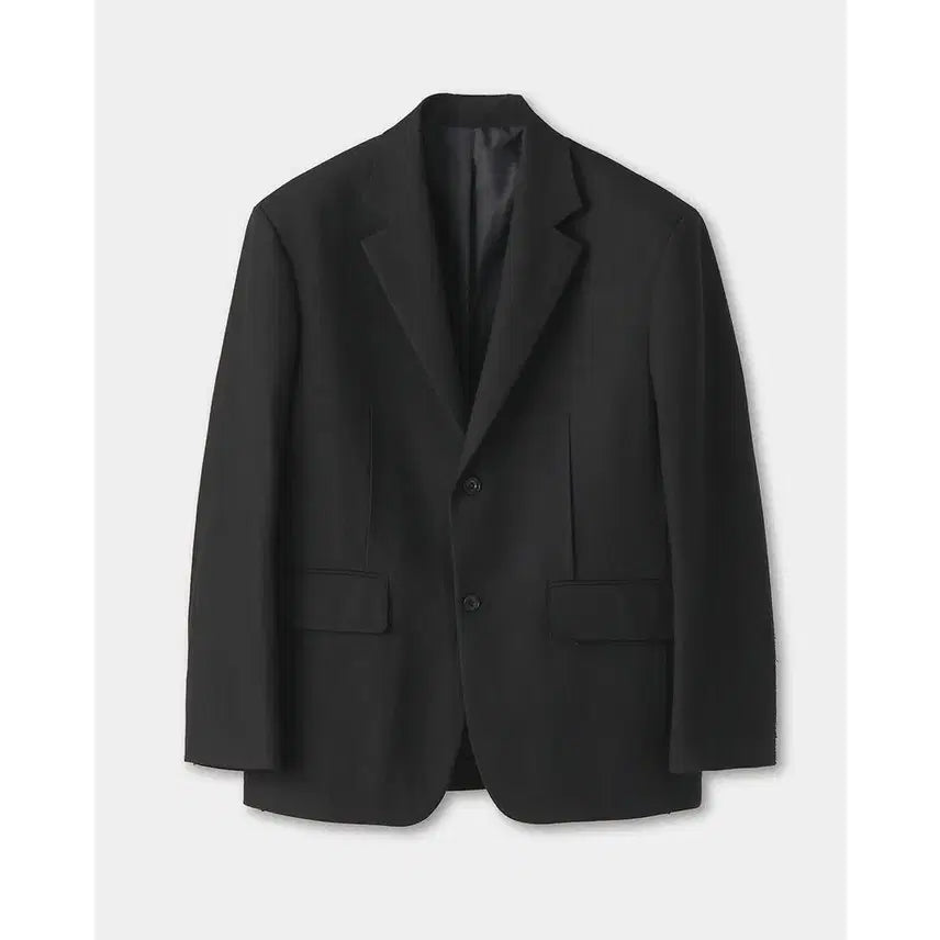 [BUNJANG] COOR Oversized Linen Cut-off Jacket (Black) / COOR 쿠어 오버사이즈 린넨 컷오프 자켓 (블랙)