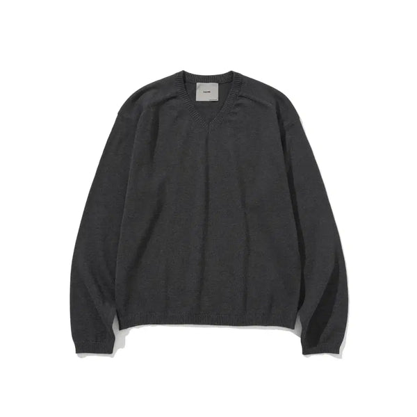 [BUNJANG] SIDO V-Neck Knit (Charcoal/Size 3) / 시도 브이넥 니트 판매합니다 (챠콜/3사이즈)