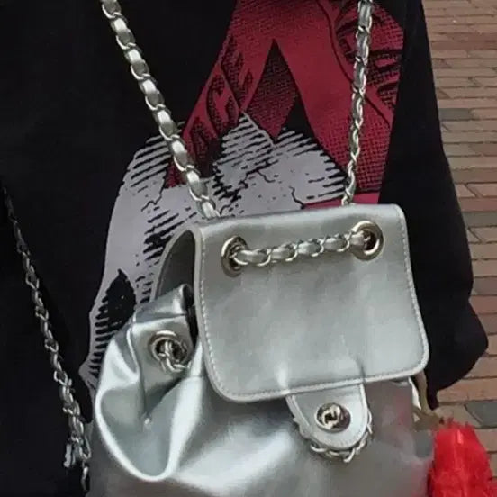 [BUNJANG] Anoetic Silver Backpack / 아노에틱 실버 백팩