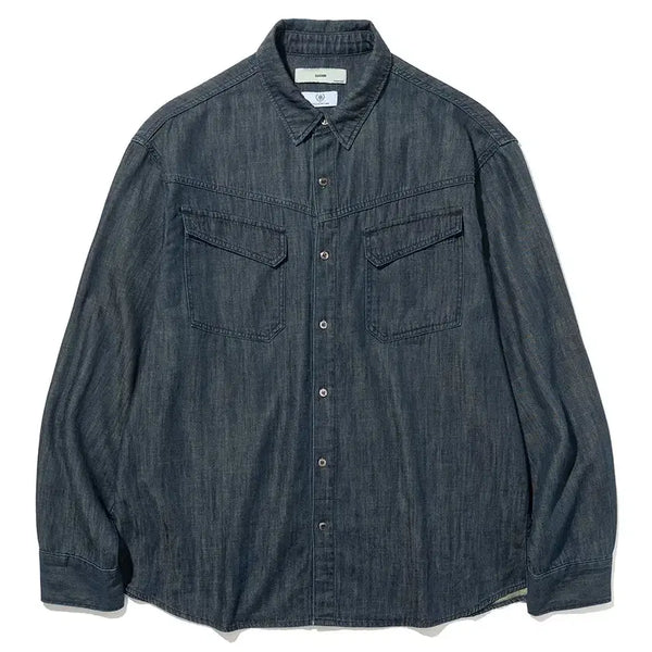[BUNJANG] SIDO Western Shirt Green-Blue Size 3 / 시도 웨스턴셔츠 판매합니다. (그린블루/3사이즈)