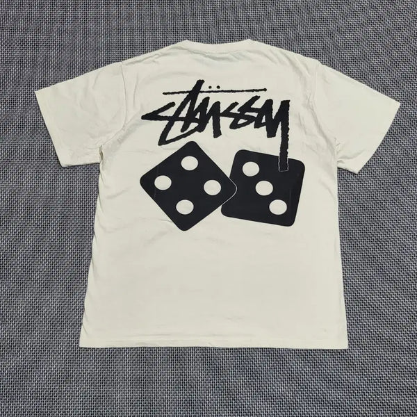 [BUNJANG] Stussy Dice Dye T-shirt Natural (S) / 스투시 다이스 빈팔 티셔츠 내츄럴 (S)