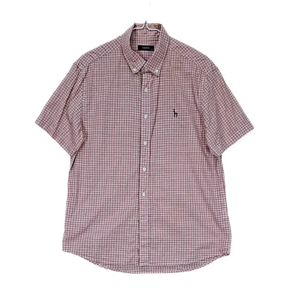 [BUNJANG] Hazzys Men's Dandy Short-Sleeve Shirt Pink Size 105 / 헤지스 남성 댄디한 반팔셔츠 105 핑크 07771