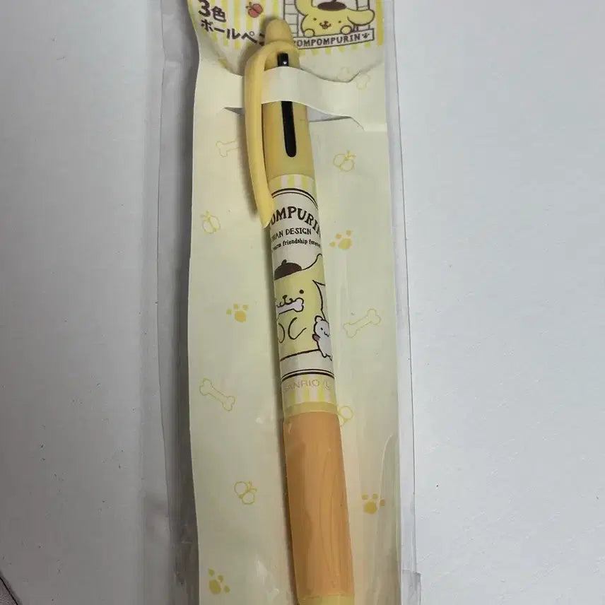 [BUNJANG] Sanrio Pompompurin 3-Color Ballpoint Pen / 산리오 폼폼푸린 머핀 3색 볼펜