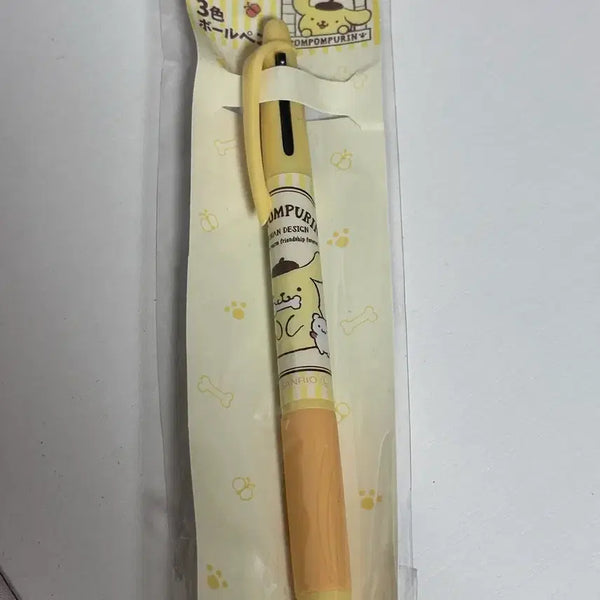 [BUNJANG] Sanrio Pompompurin 3-Color Ballpoint Pen / 산리오 폼폼푸린 머핀 3색 볼펜