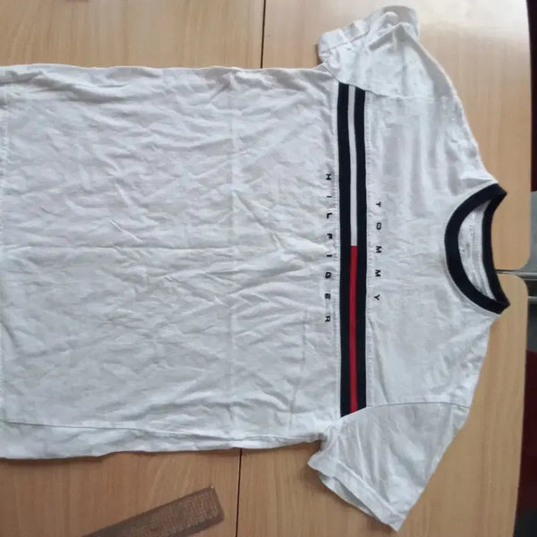 [BUNJANG] Tommy Hilfiger T-Shirt White Size M / 타미힐피거 반팔티 흰색 (사이즈 M)
