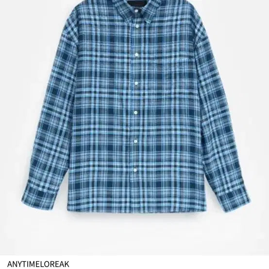 [BUNJANG] Anytime Rollik Iris Shirt Blue / 애니타임로릭 아이리스 셔츠 블루