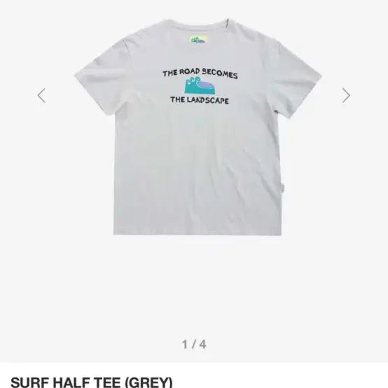 [BUNJANG] 999 Humanity Surf Half Tee Grey / 999휴머니티 서프 하프 티 그레이 1