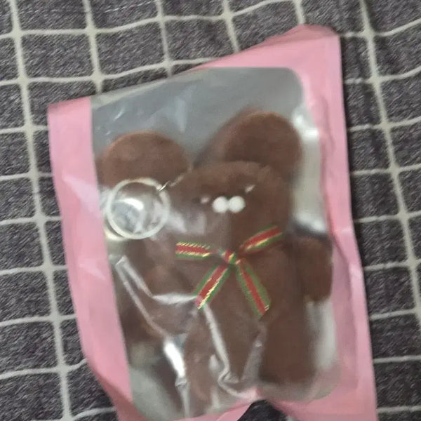 [BUNJANG] Dunkin' Donuts x Wasabi Bear Brown Choco Keyring / 던킨도너츠X 와사비베어 브라운 초코 키링