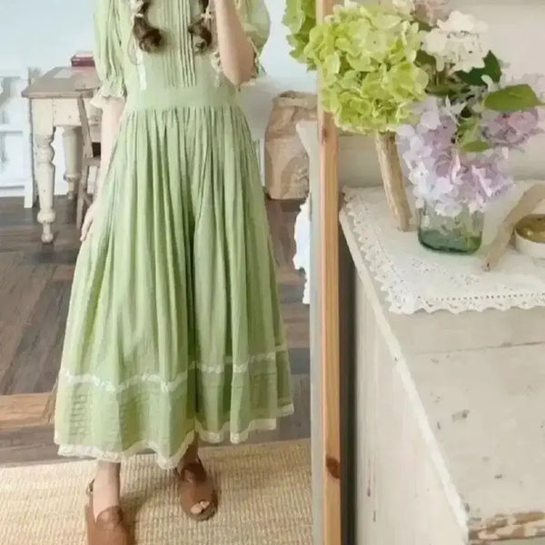 [BUNJANG] Mimi Boutique Lillian Summer Dress Green / (새상품)미미부티크 릴리앙 썸머 원피스 그린