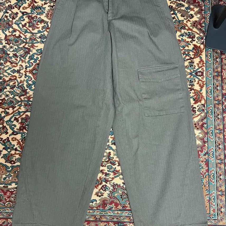 [BUNJANG] Elwood M47 Vintage Wide Fatigue Pants Military Khaki Size 46 / 엘무드 M47 빈티지 와이드 퍼티그 팬츠 밀리터리 카 키 46사이즈