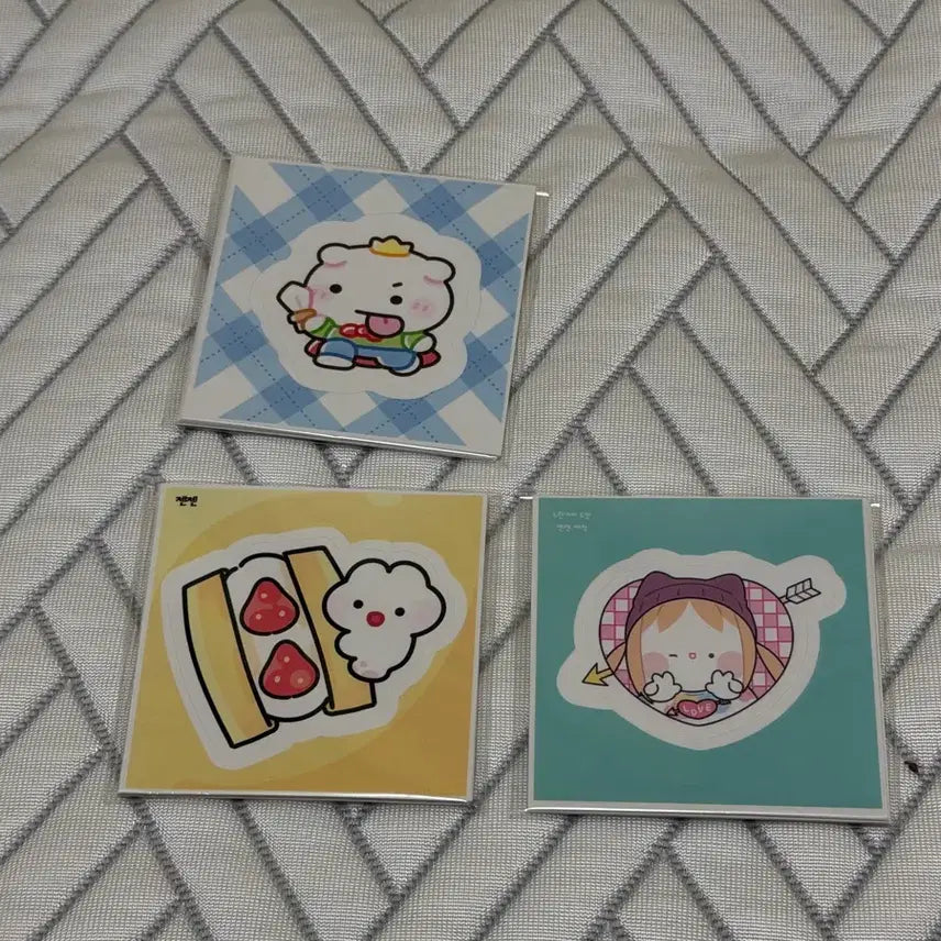 [BUNJANG] Character Sticker Set (27 Sheets Total) / 캐릭터 스티커 (9장씩 총 27장)