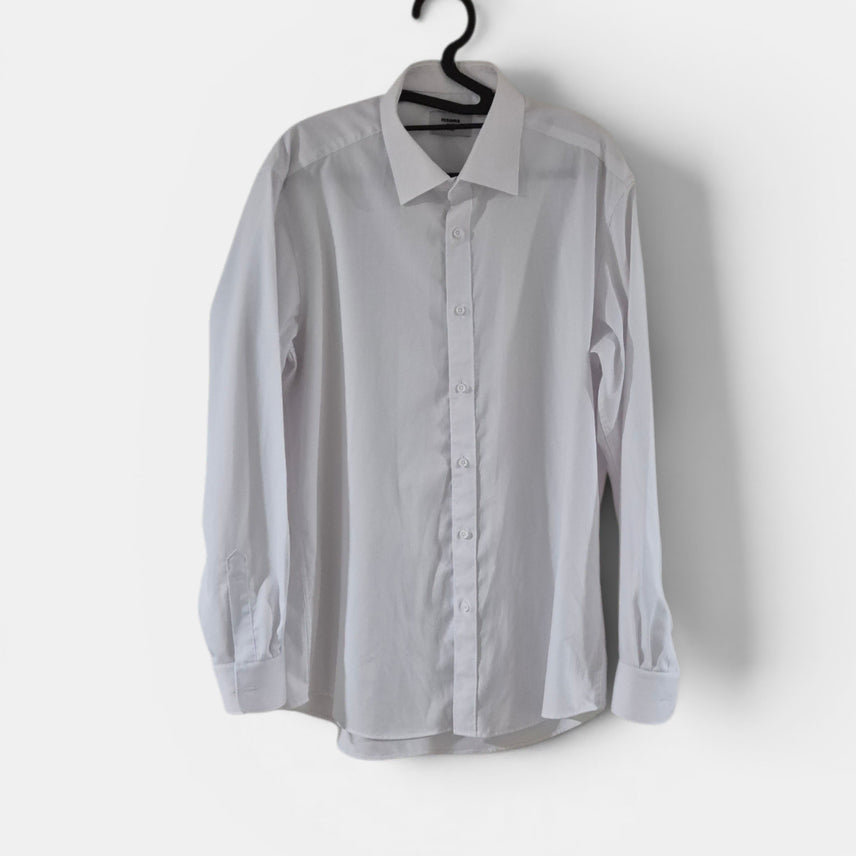 [BUNJANG] Renoma Paris White Long Sleeve Shirt / [100]레노마 파리 흰셔츠 긴팔