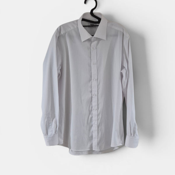[BUNJANG] Renoma Paris White Long Sleeve Shirt / [100]레노마 파리 흰셔츠 긴팔