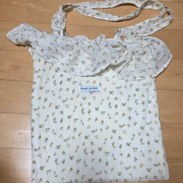 [BUNJANG] Chiffon Eco Bag - Ivory / 여름 쉬폰 에코백 새상품 아이보리