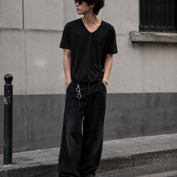 [BUNJANG] Free Unisex Mesh Half-Sleeve T-Shirt Black / 새상품 Free(프리) 메쉬 남녀공용 반팔티(반팔/티셔츠) 블랙