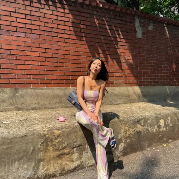 [BUNJANG] Pink Lemon Gyaru Tute Top Wide Pants Set / 핑크레몬갸루 튜프탑 와이드팬츠set