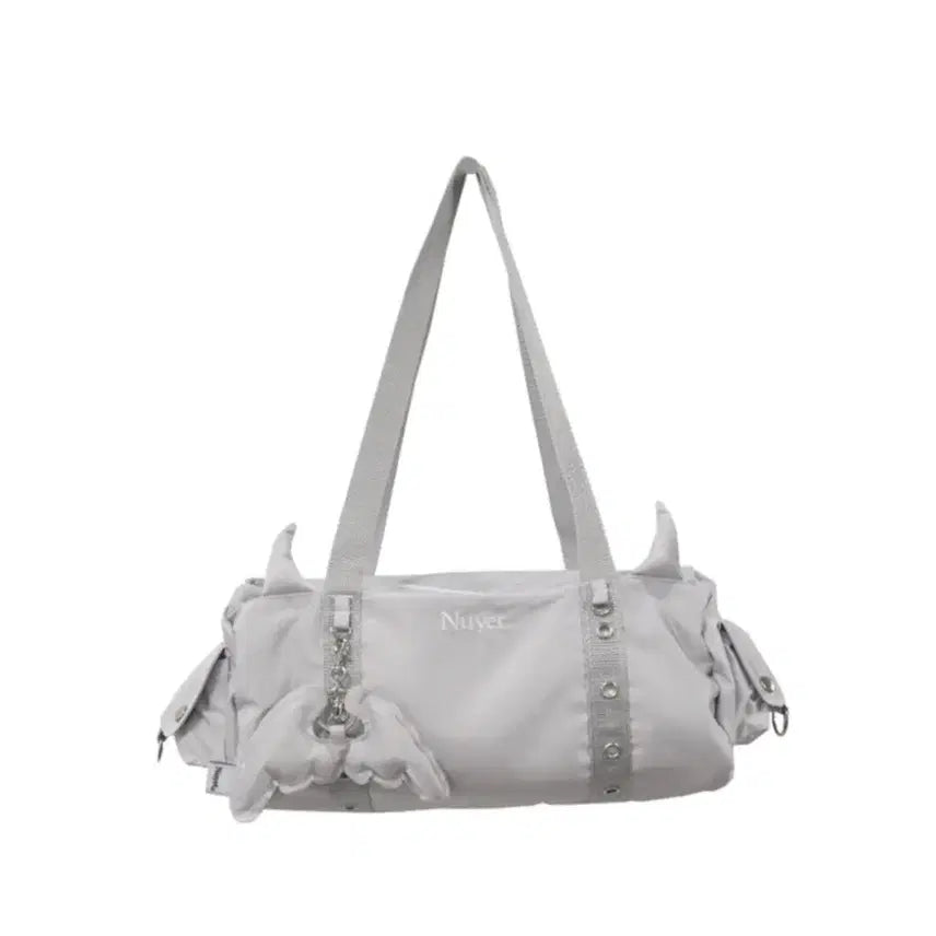 [BUNJANG] NUUE DEVIL Tote Bag Light Gray / 누엣 데빌 토트백 라이트그레이