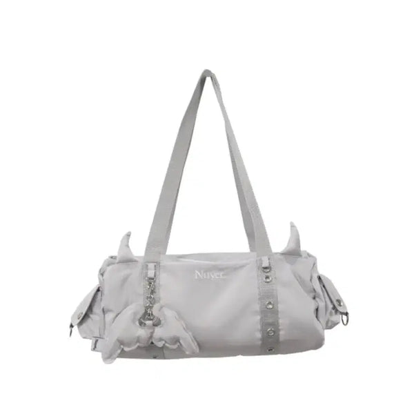 [BUNJANG] NUUE DEVIL Tote Bag Light Gray / 누엣 데빌 토트백 라이트그레이